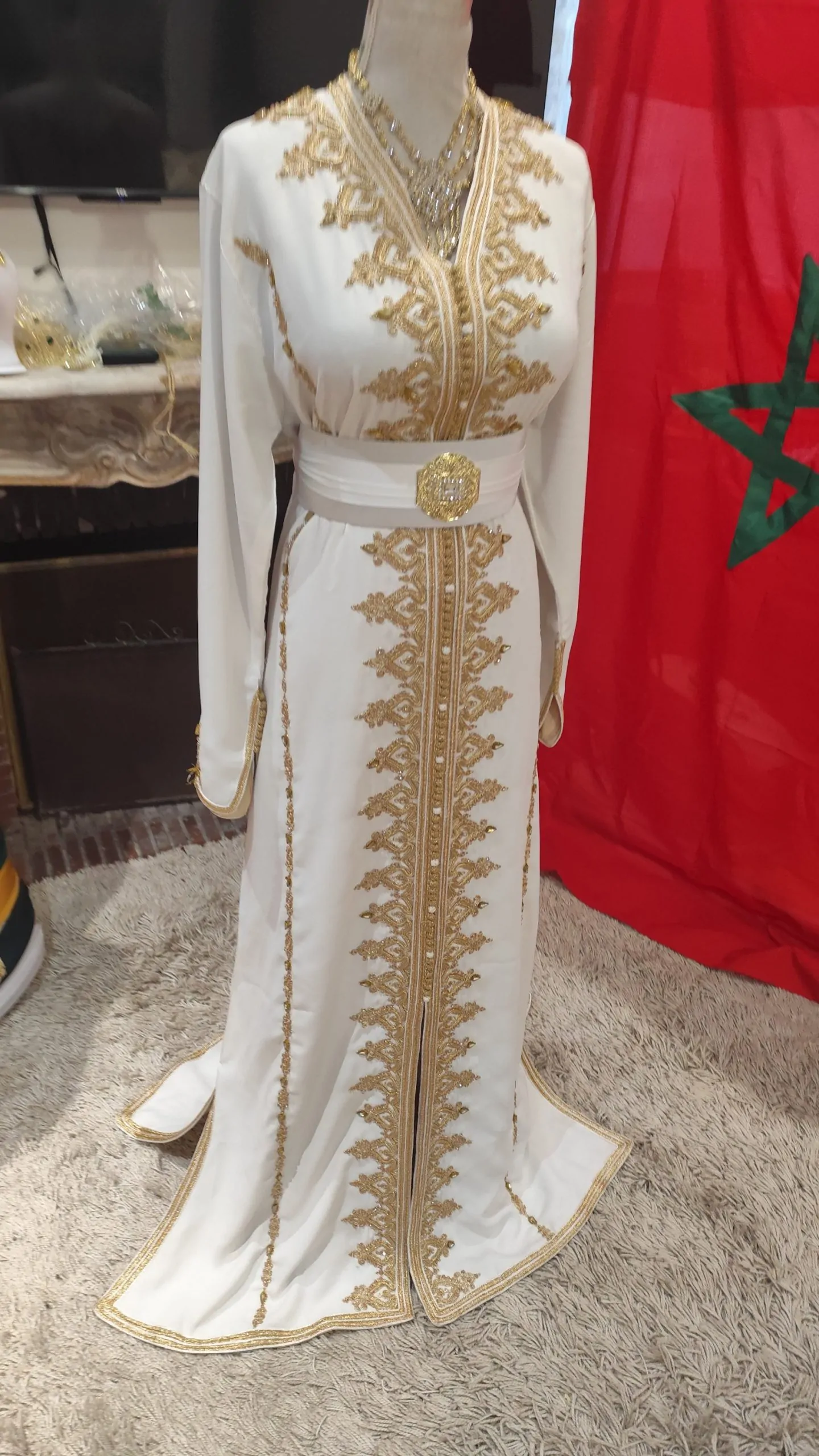 caftan marocain neuf doublé solde – Image 4
