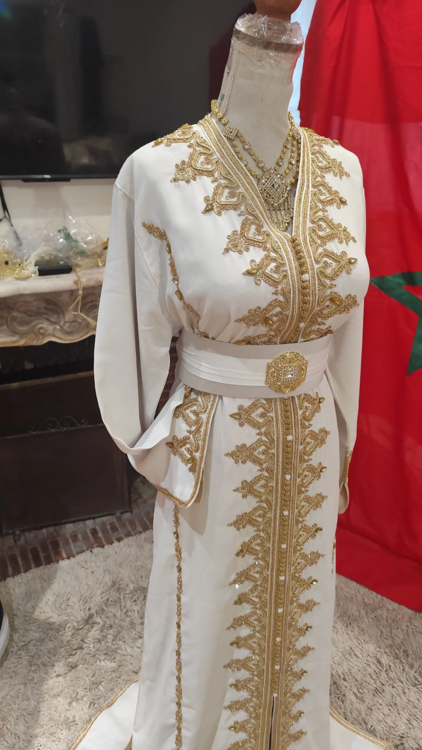caftan marocain neuf doublé solde – Image 3