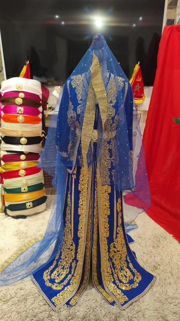 New Moroccan Veil 2m – Traditional Accessory for Caftan and Takchita — photo 8