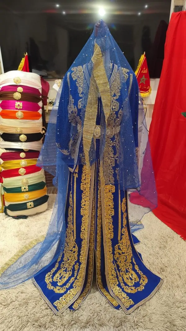 New Moroccan Veil 2m – Traditional Accessory for Caftan and Takchita — photo 5