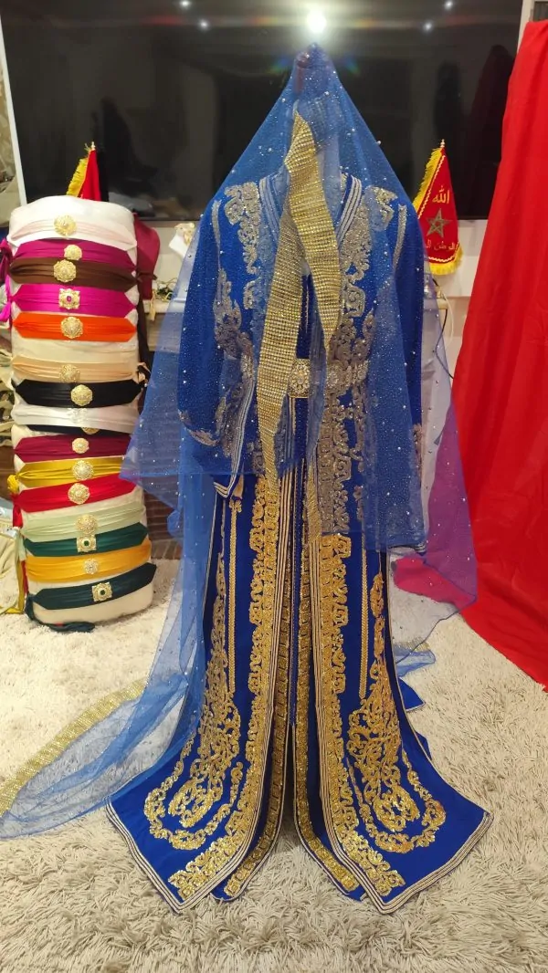 New Moroccan Veil 2m – Traditional Accessory for Caftan and Takchita — photo 3