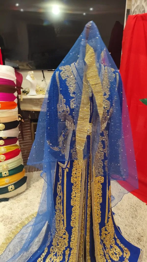 New Moroccan Veil 2m – Traditional Accessory for Caftan and Takchita — photo 6