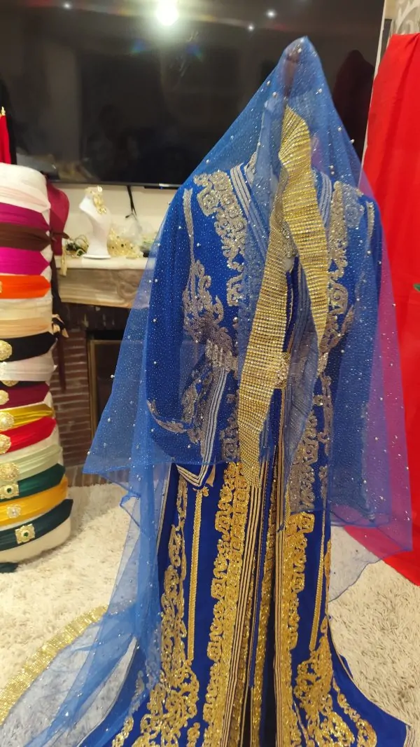 New Moroccan Veil 2m – Traditional Accessory for Caftan and Takchita — photo 9