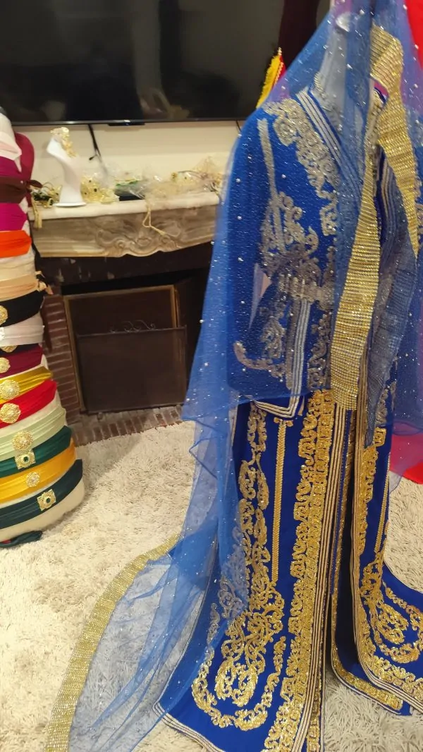 New Moroccan Veil 2m – Traditional Accessory for Caftan and Takchita — photo 4