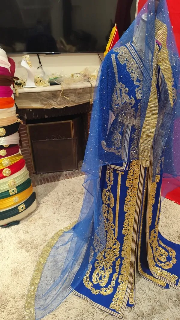 New Moroccan Veil 2m – Traditional Accessory for Caftan and Takchita — photo 7