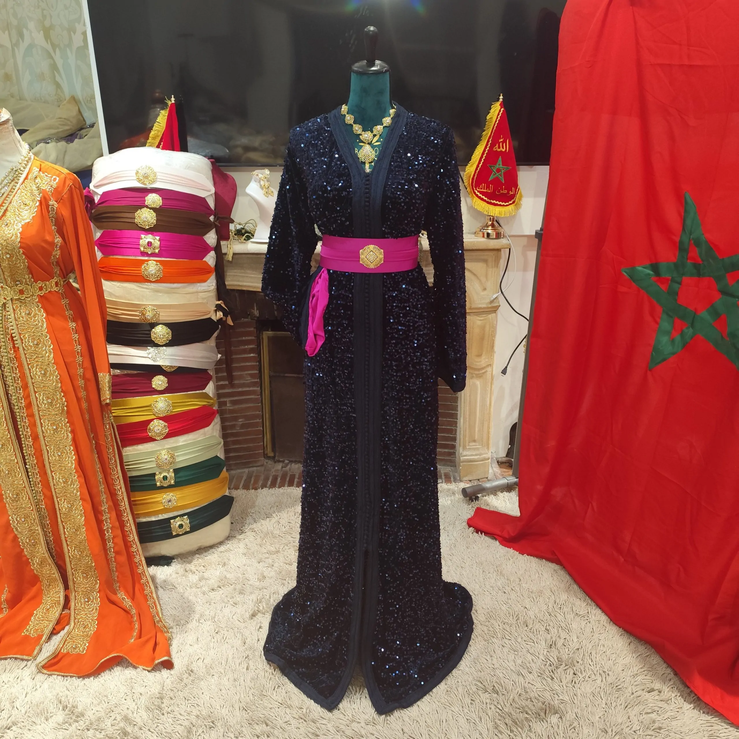 Caftan Marocain Neuf Grande Taille 70 cm – Modèle Traditionnel Fait Main – Image 9