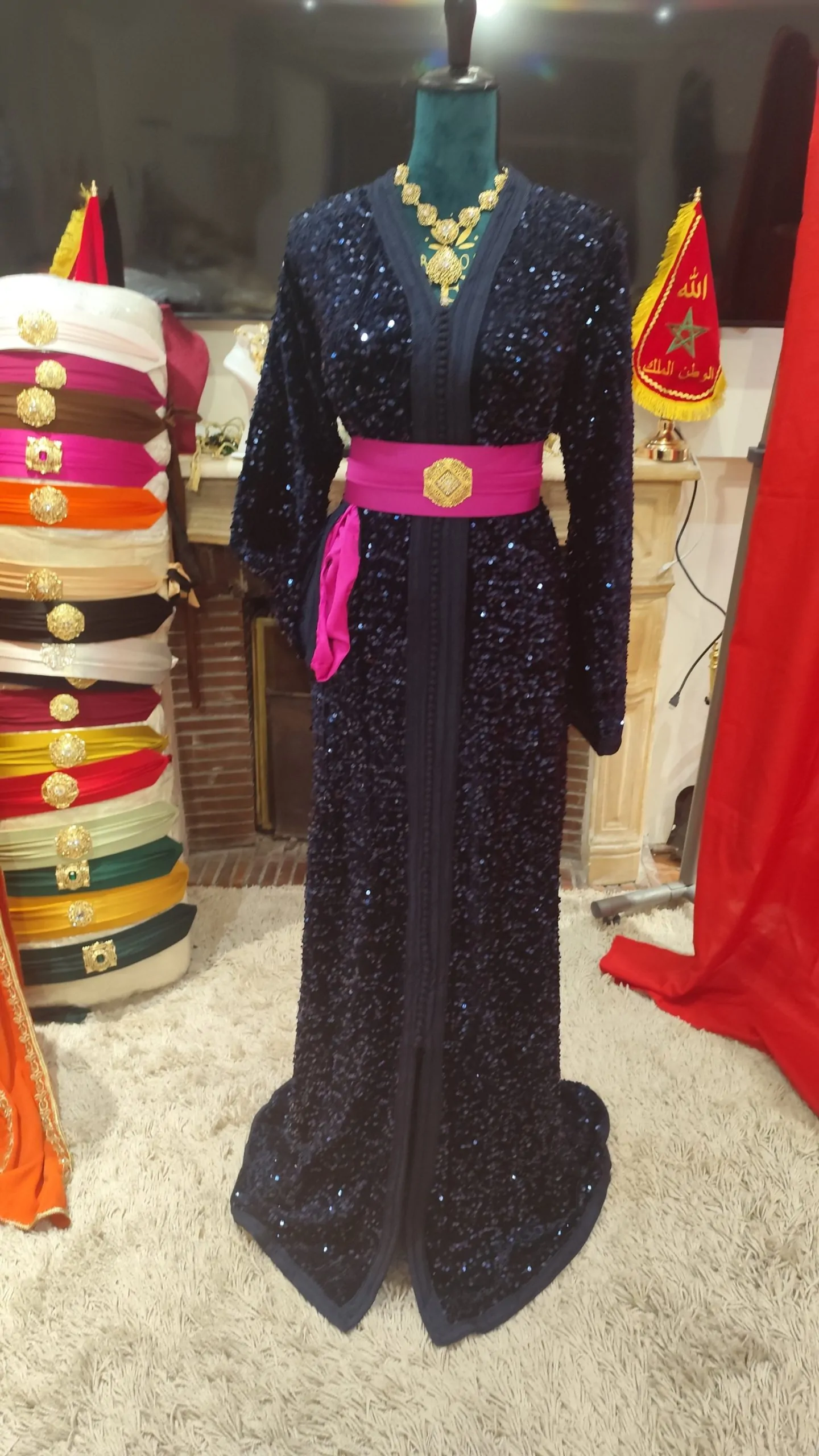 Caftan Marocain Neuf Grande Taille 70 cm – Modèle Traditionnel Fait Main – Image 11