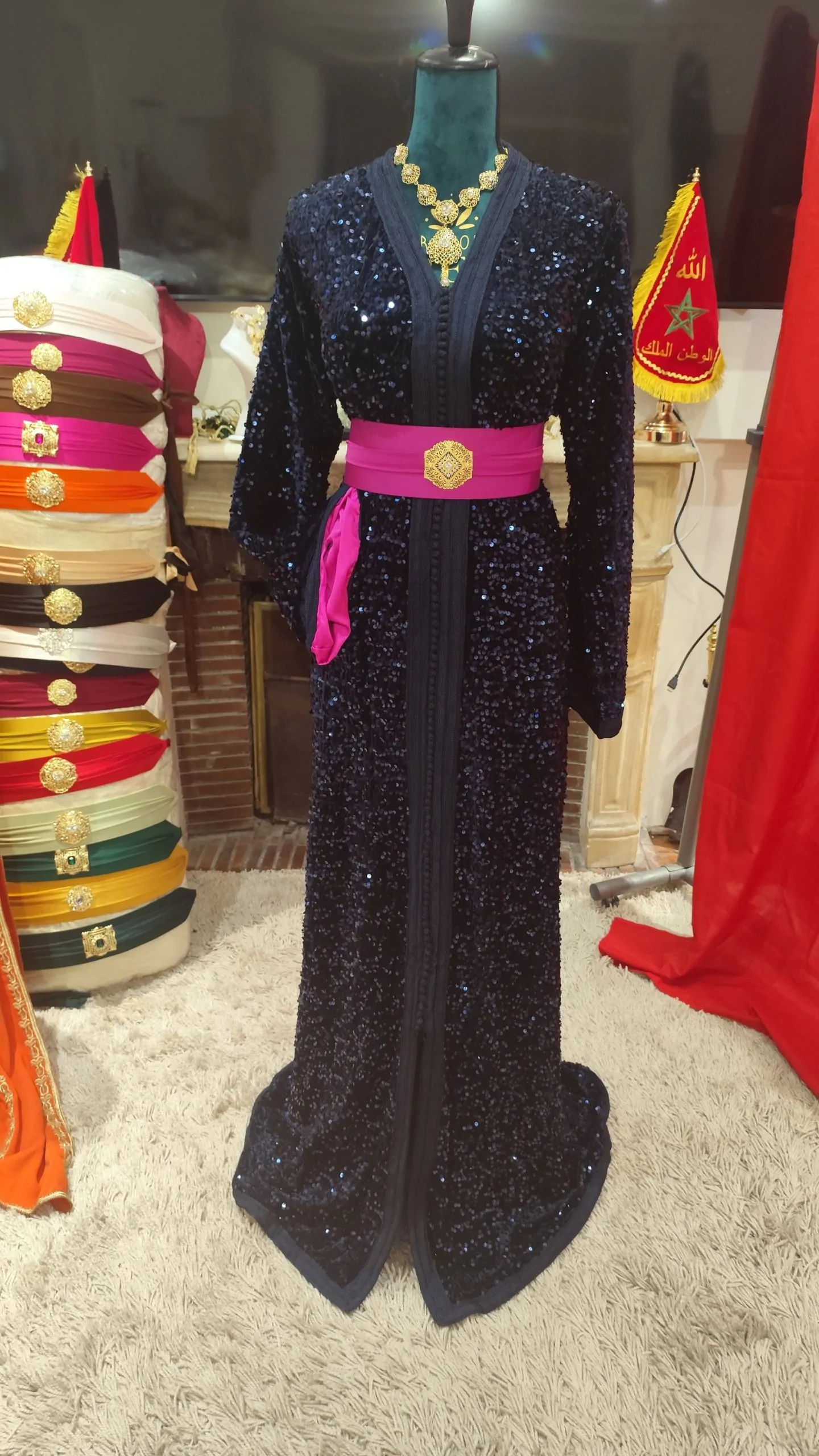 Caftan Marocain Neuf Grande Taille 70 cm – Modèle Traditionnel Fait Main – Image 8