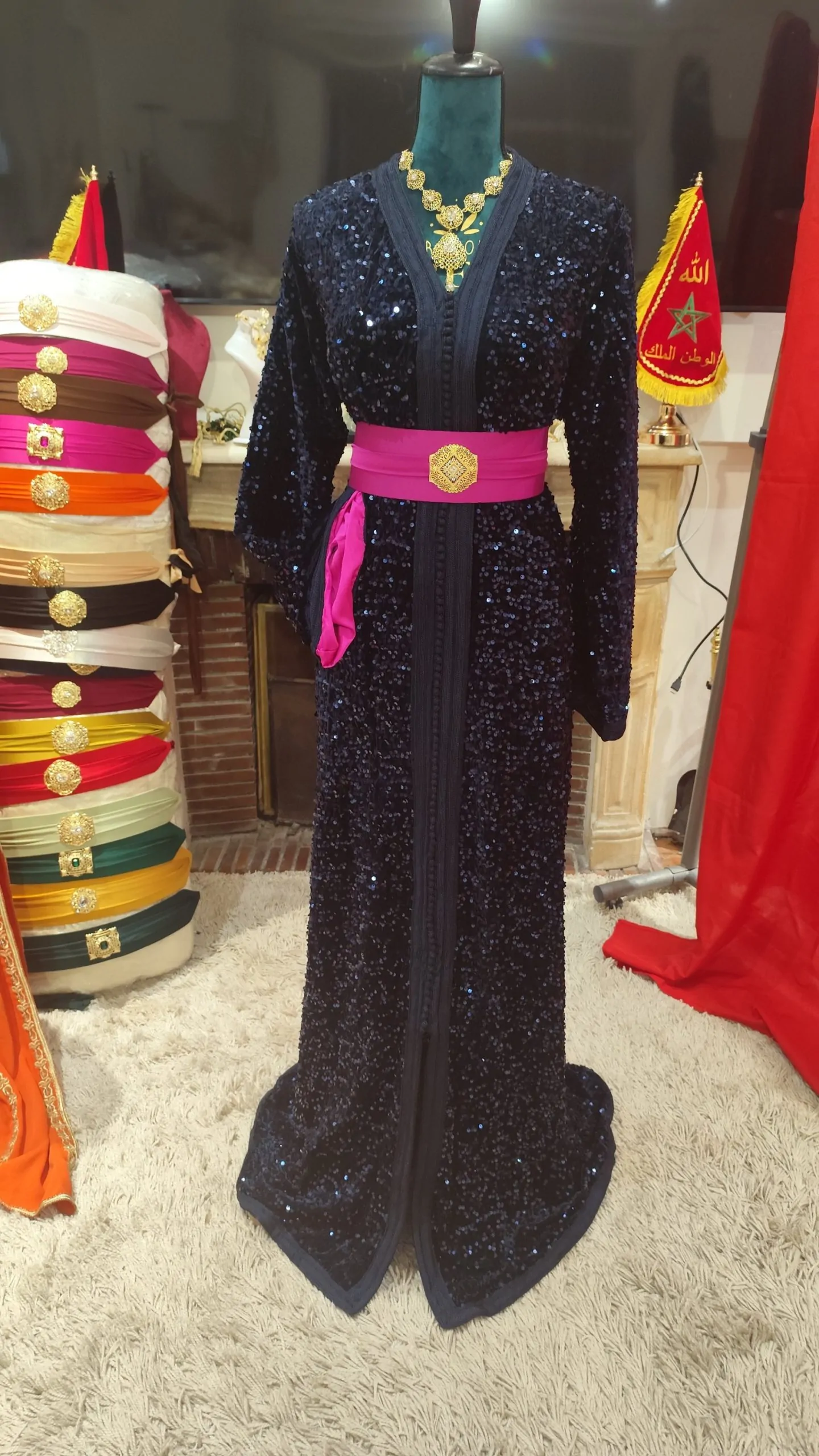 Caftan Marocain Neuf Grande Taille 70 cm – Modèle Traditionnel Fait Main – Image 7