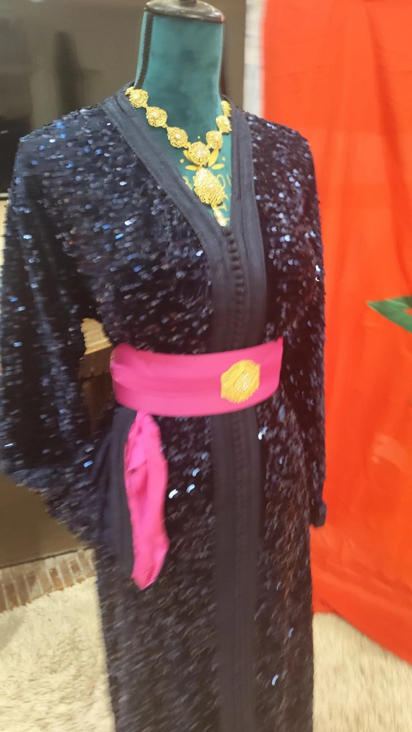 Caftan Marocain Neuf Grande Taille 70 cm – Modèle Traditionnel Fait Main – Image 10