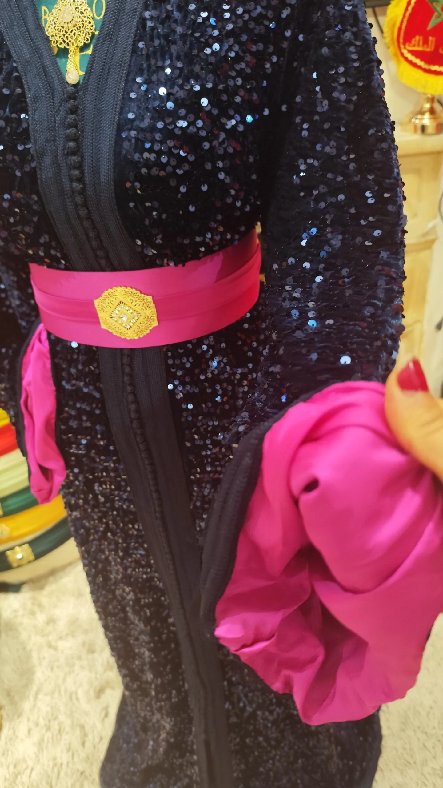 Caftan Marocain Neuf Grande Taille 70 cm – Modèle Traditionnel Fait Main – Image 4