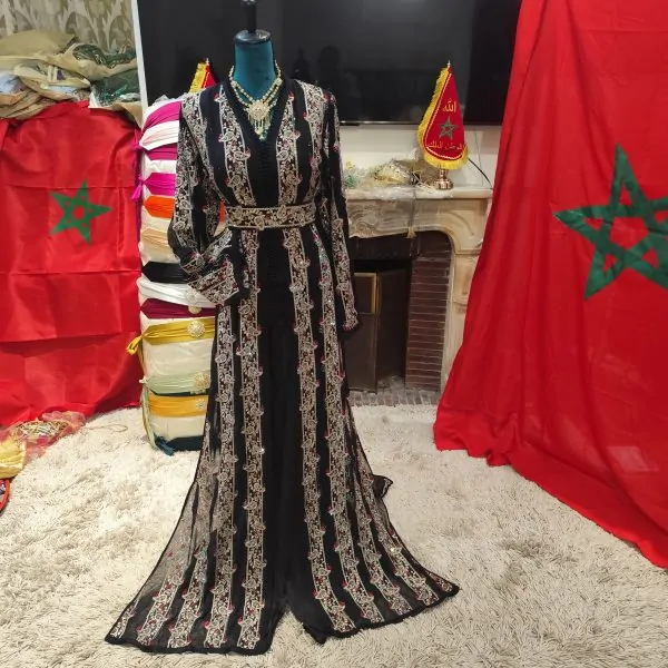 caftan marocain neuf avec ceinture — photo 17