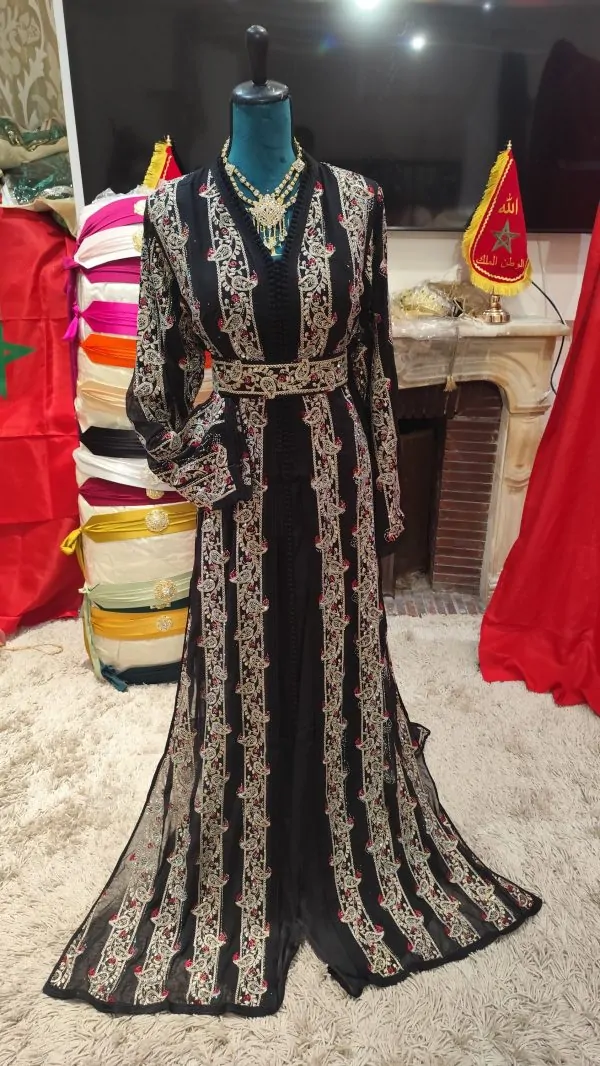 caftan marocain neuf avec ceinture — photo 14