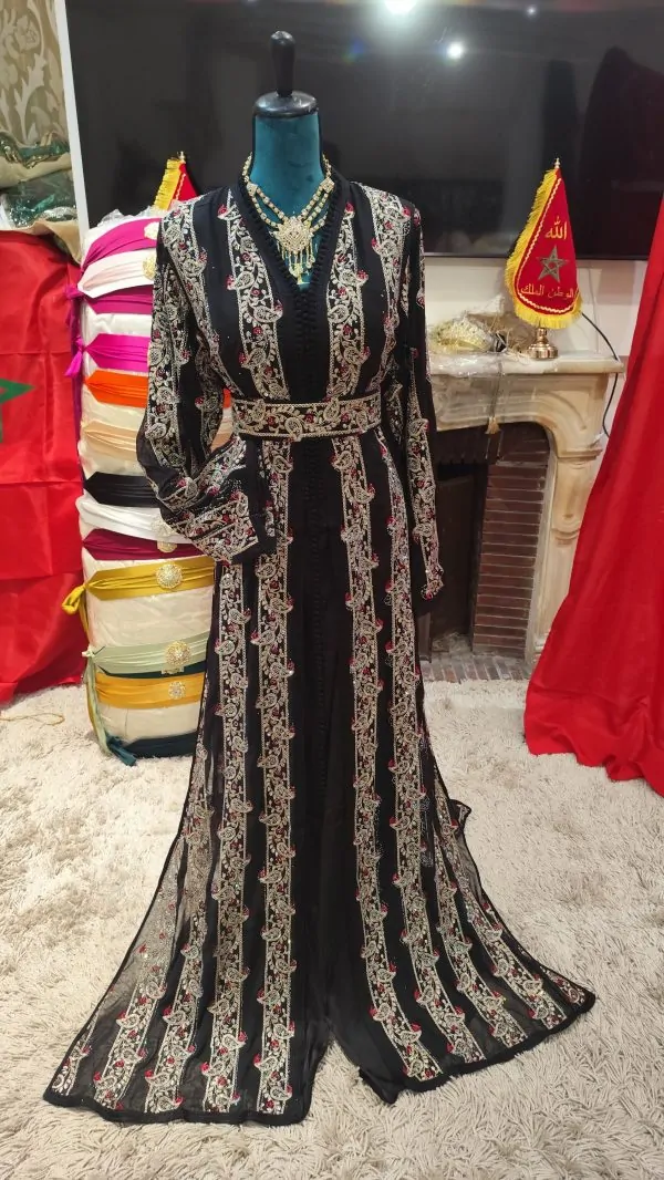 caftan marocain neuf avec ceinture — photo 12