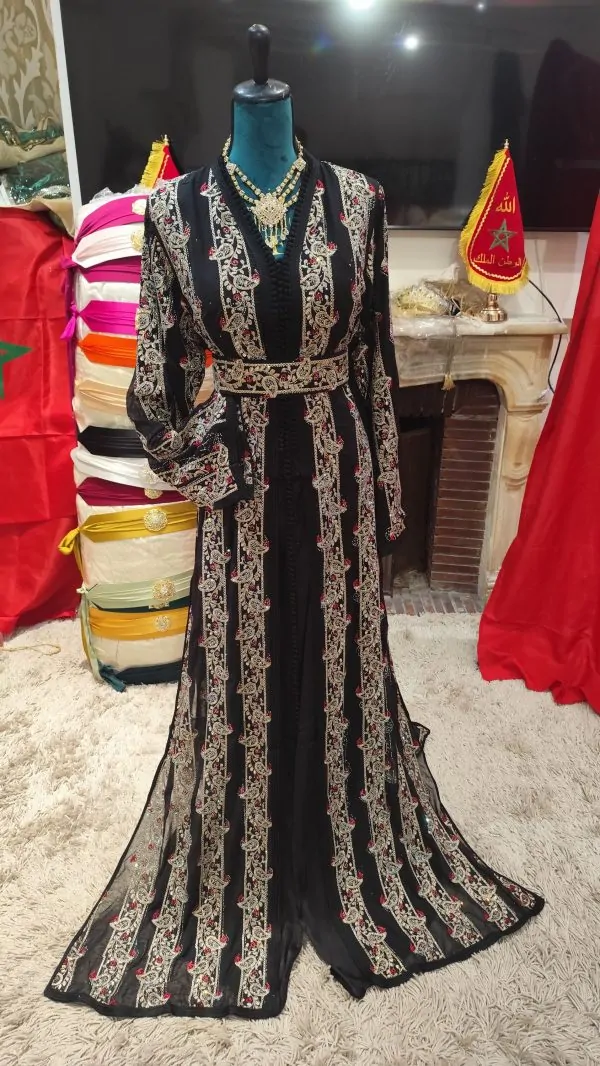 caftan marocain neuf avec ceinture — photo 16