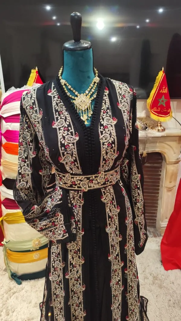 caftan marocain neuf avec ceinture — photo 15