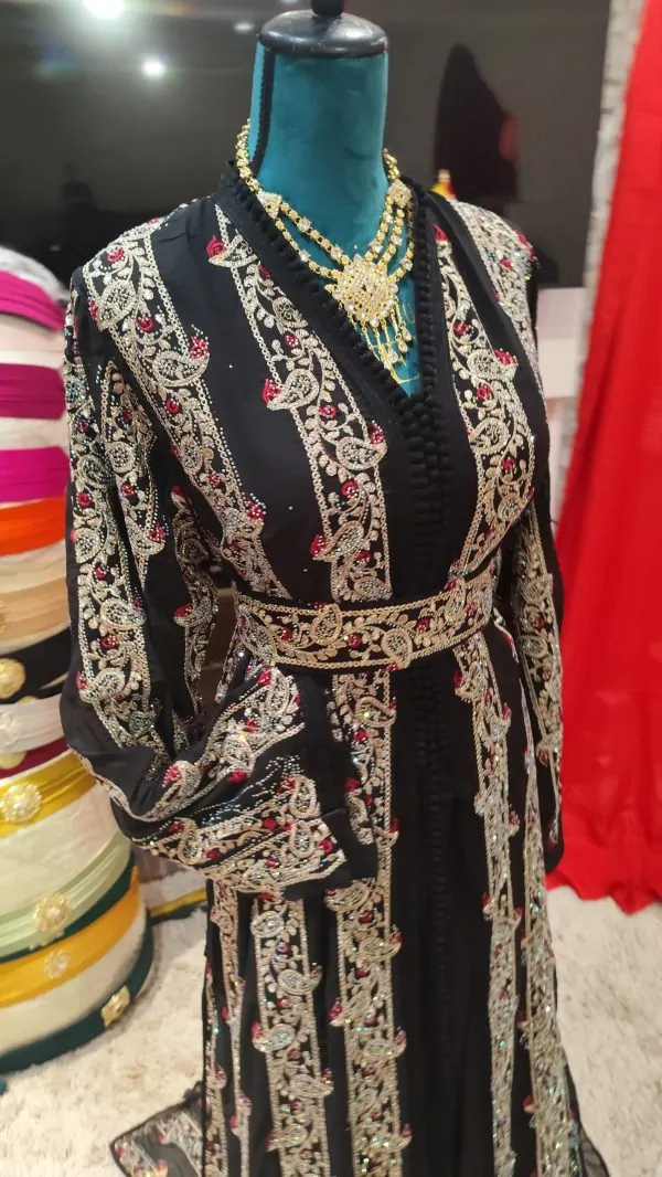 caftan marocain neuf avec ceinture — photo 2