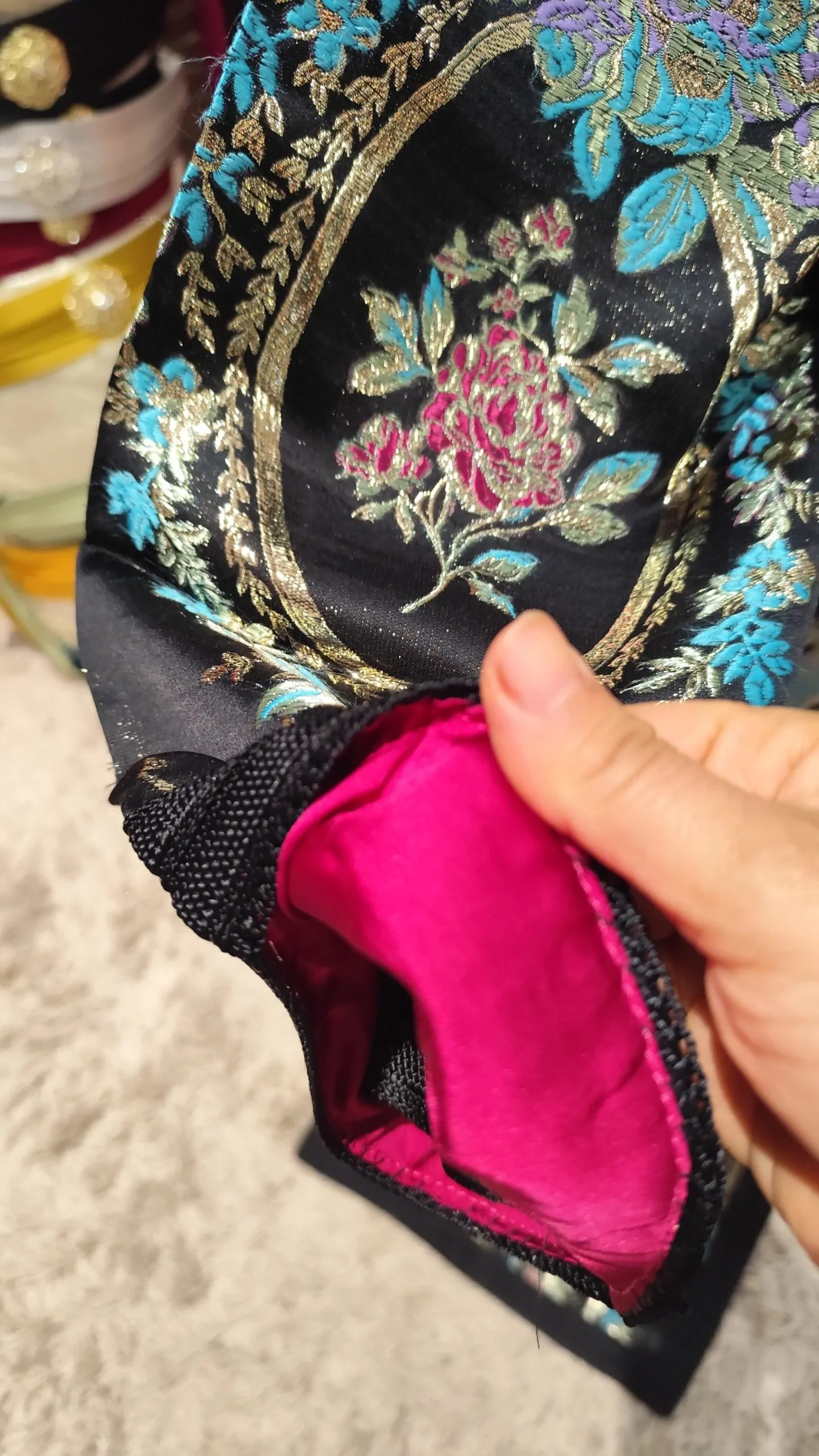 caftan marocain neuf doublé avec la ceinture – Image 5