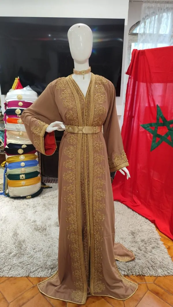 Nieuwe gevoerde Marokkaanse kaftan — photo 9