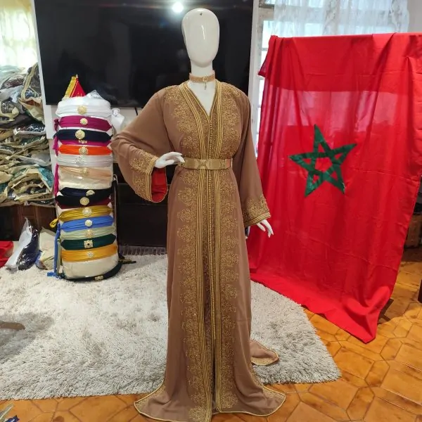 Nieuwe gevoerde Marokkaanse kaftan