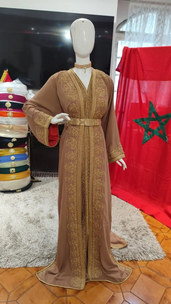 Nieuwe gevoerde Marokkaanse kaftan — photo 8