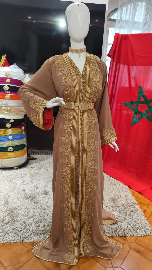 Nieuwe gevoerde Marokkaanse kaftan — photo 3