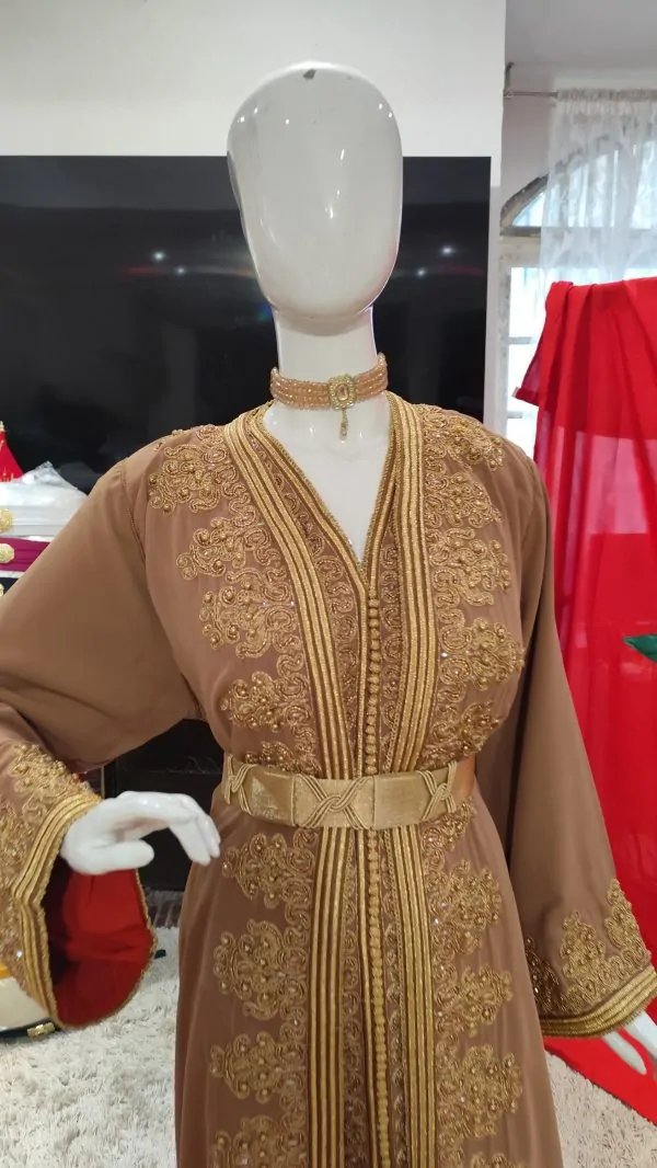 Nieuwe gevoerde Marokkaanse kaftan — photo 2