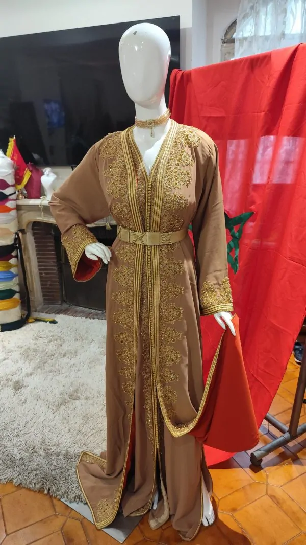 Nieuwe gevoerde Marokkaanse kaftan — photo 13