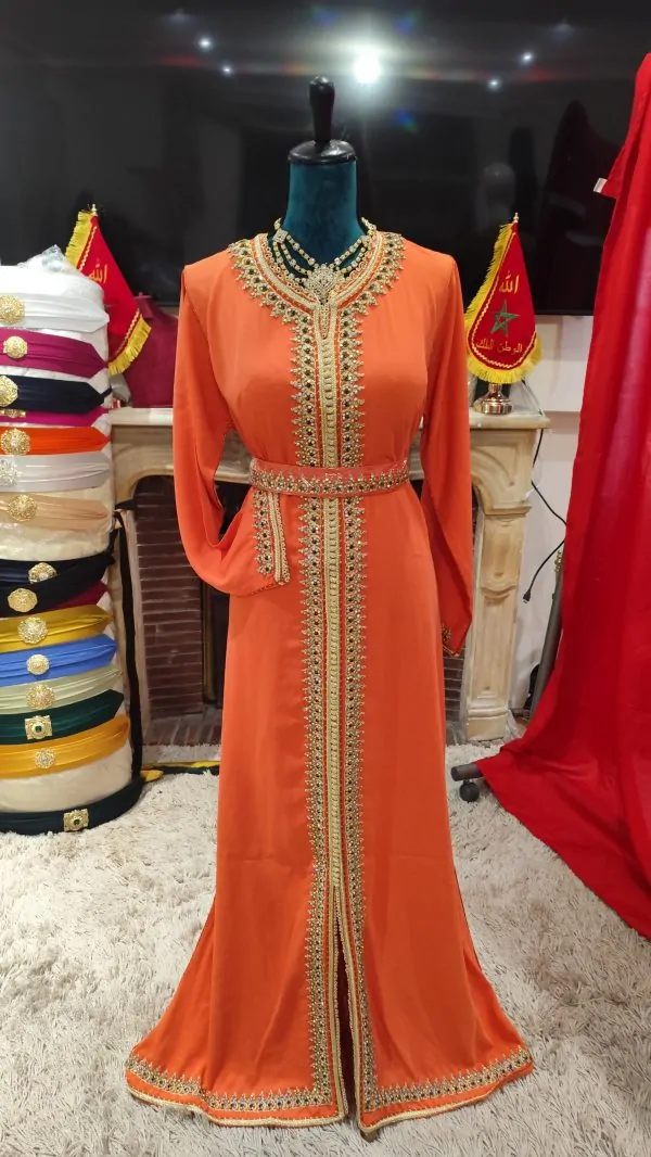 caftan marocain neuf avec ceinture — photo 5