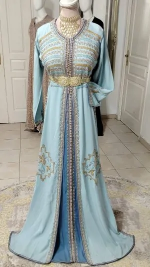 Caftan marocain  deux pièces d'occasion 🇲🇦