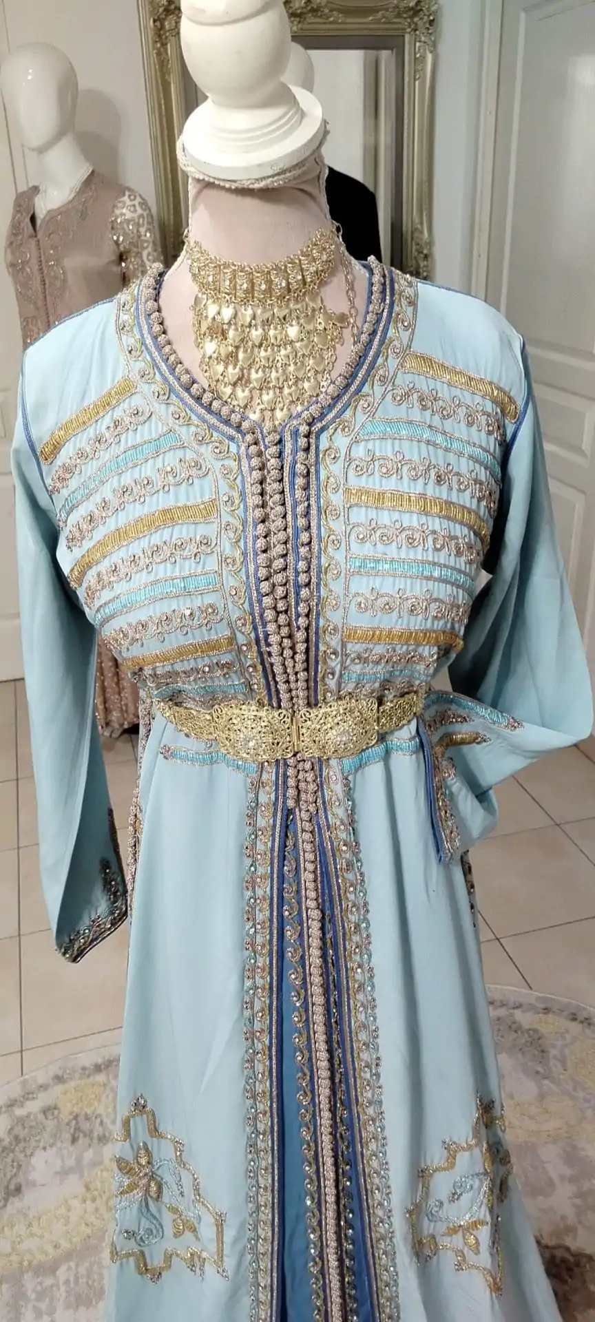 Caftan marocain  deux pièces d'occasion 🇲🇦 – Image 6