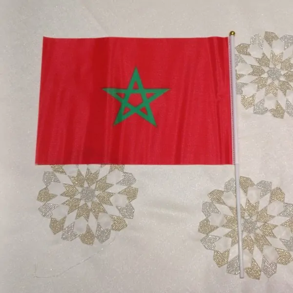 Small Moroccan flag in fabric — photo 2