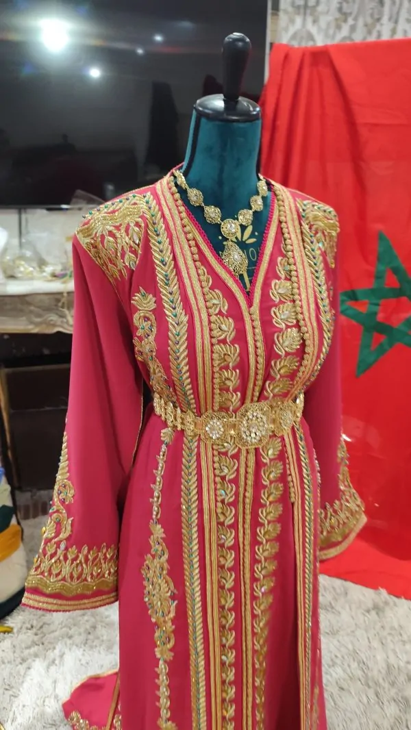 Nieuwe gevoerde Marokkaanse kaftan — photo 15