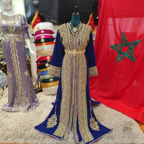 New lined Moroccan caftan, 65cm