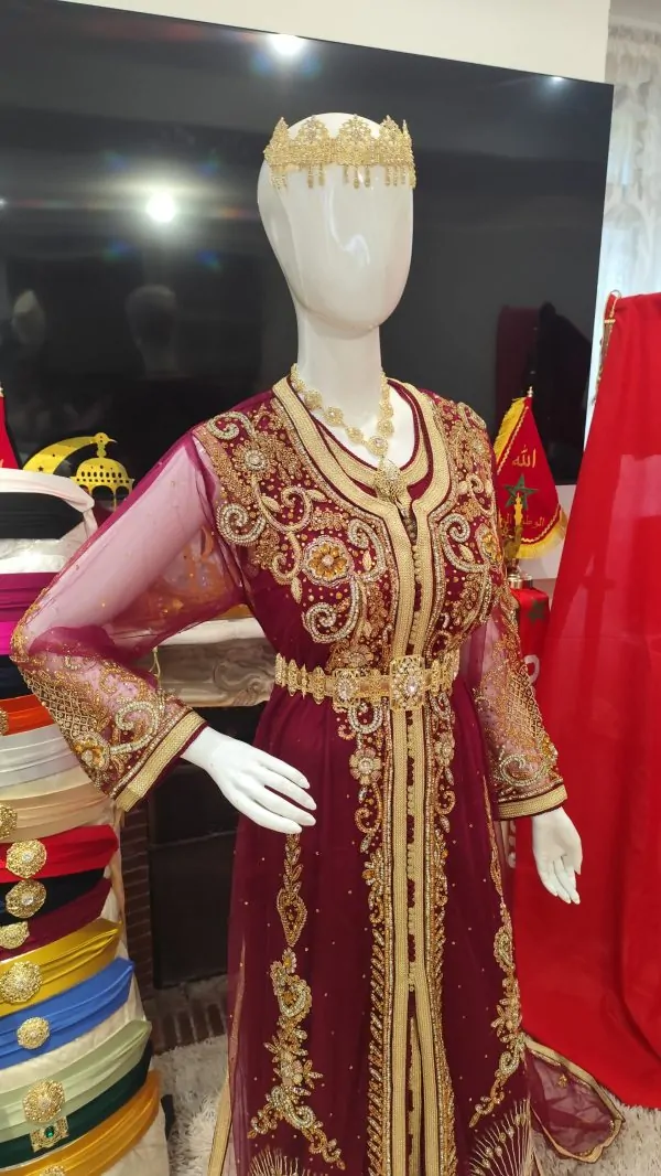 New Moroccan caftan with train — photo 12
