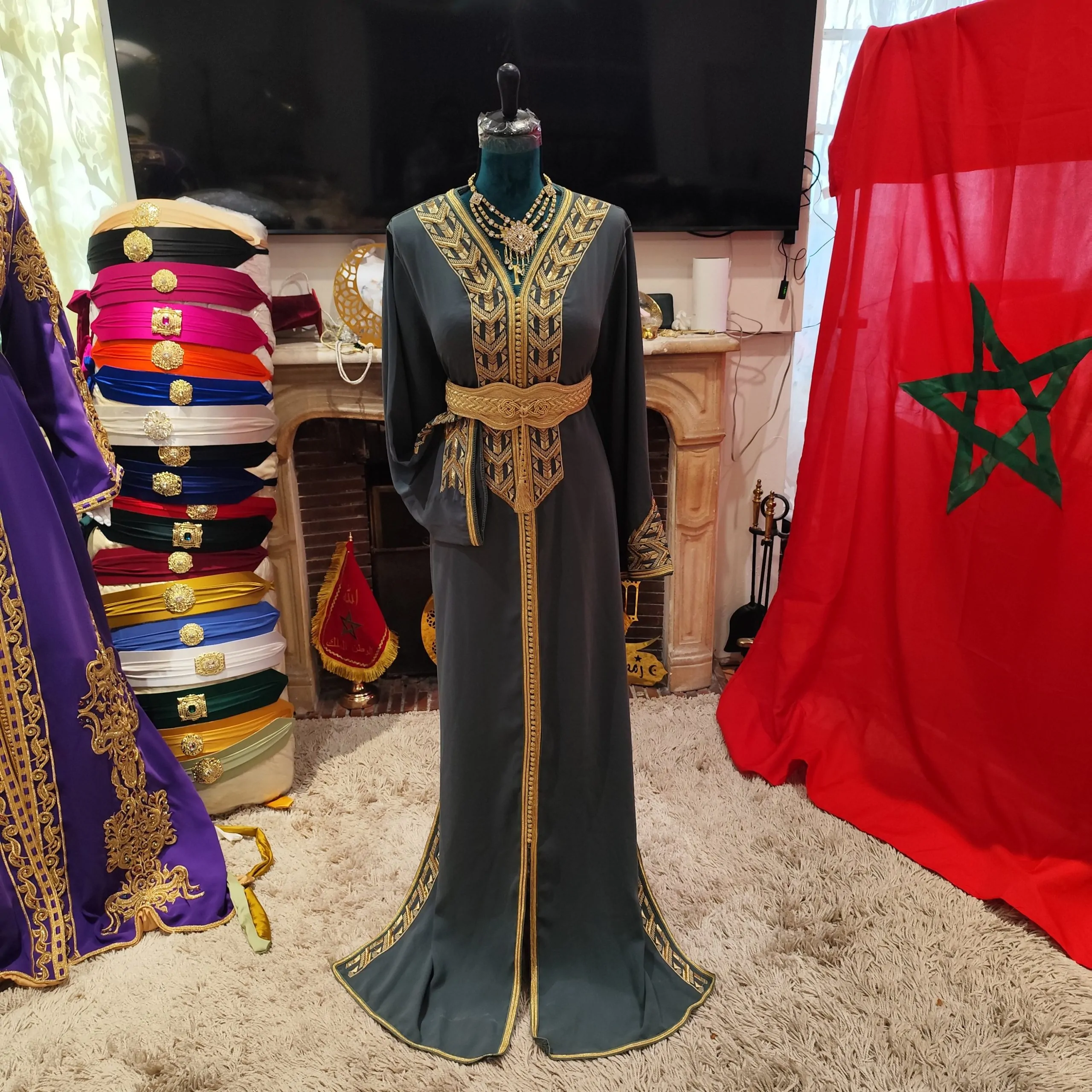 caftan marocain porté une fois – Image 13