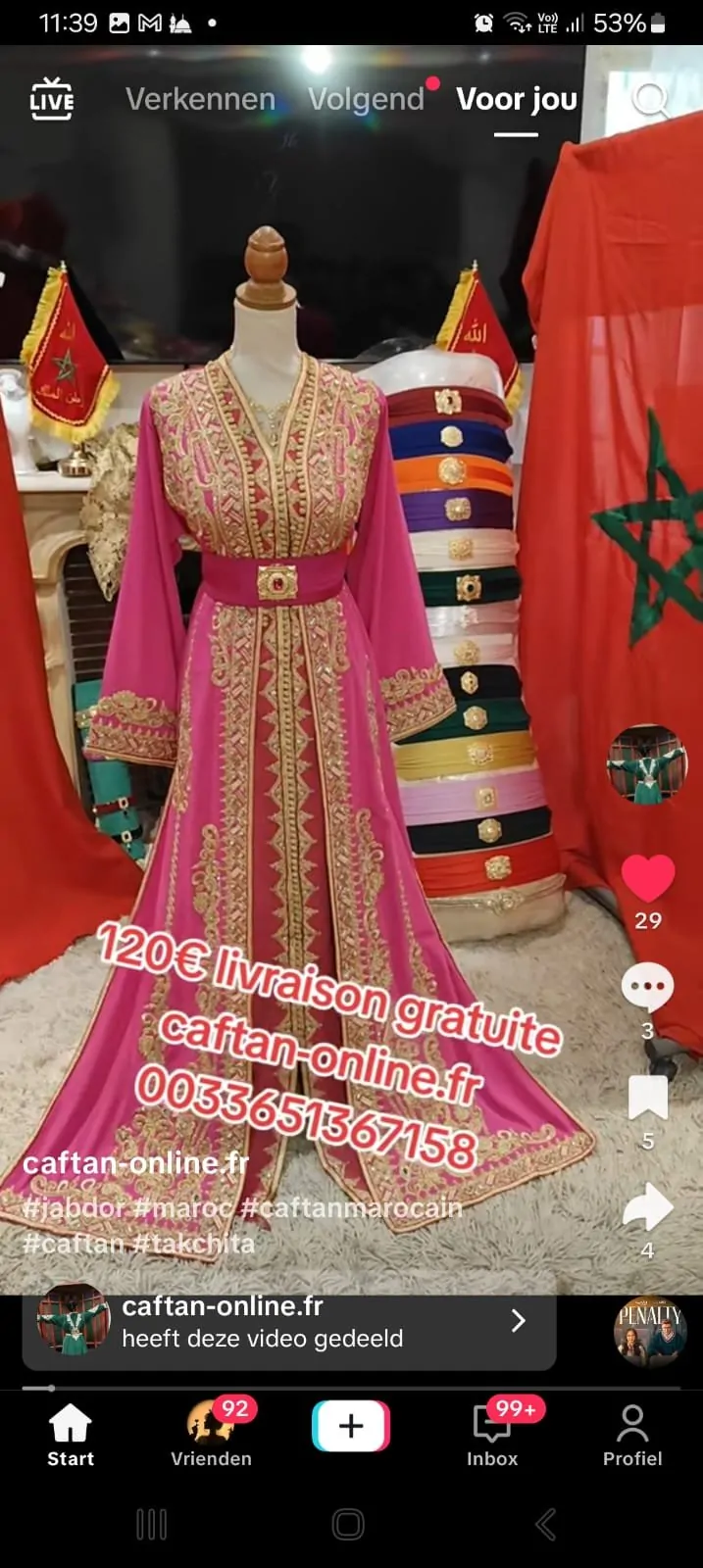 9caftans plus trois ceintures – Image 4