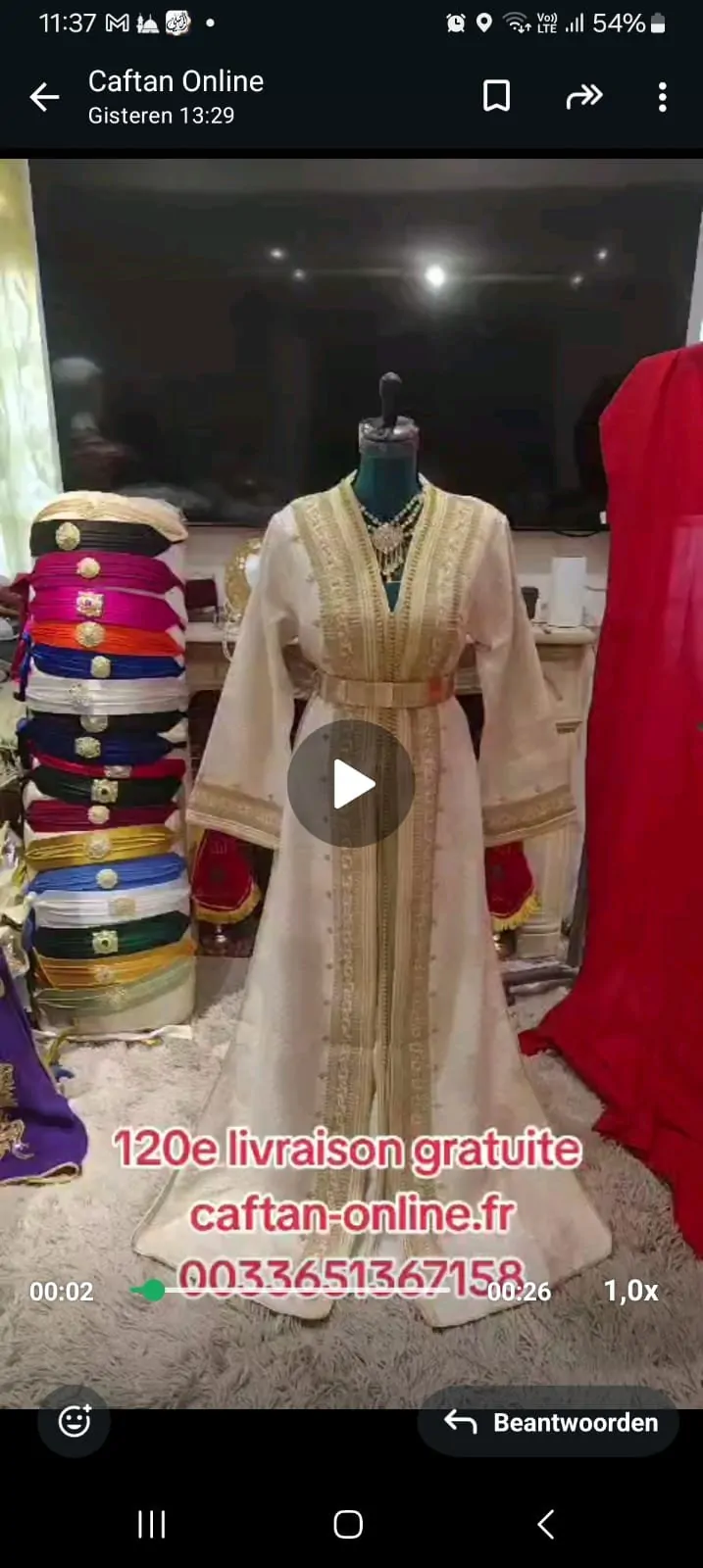 9caftans plus trois ceintures – Image 7