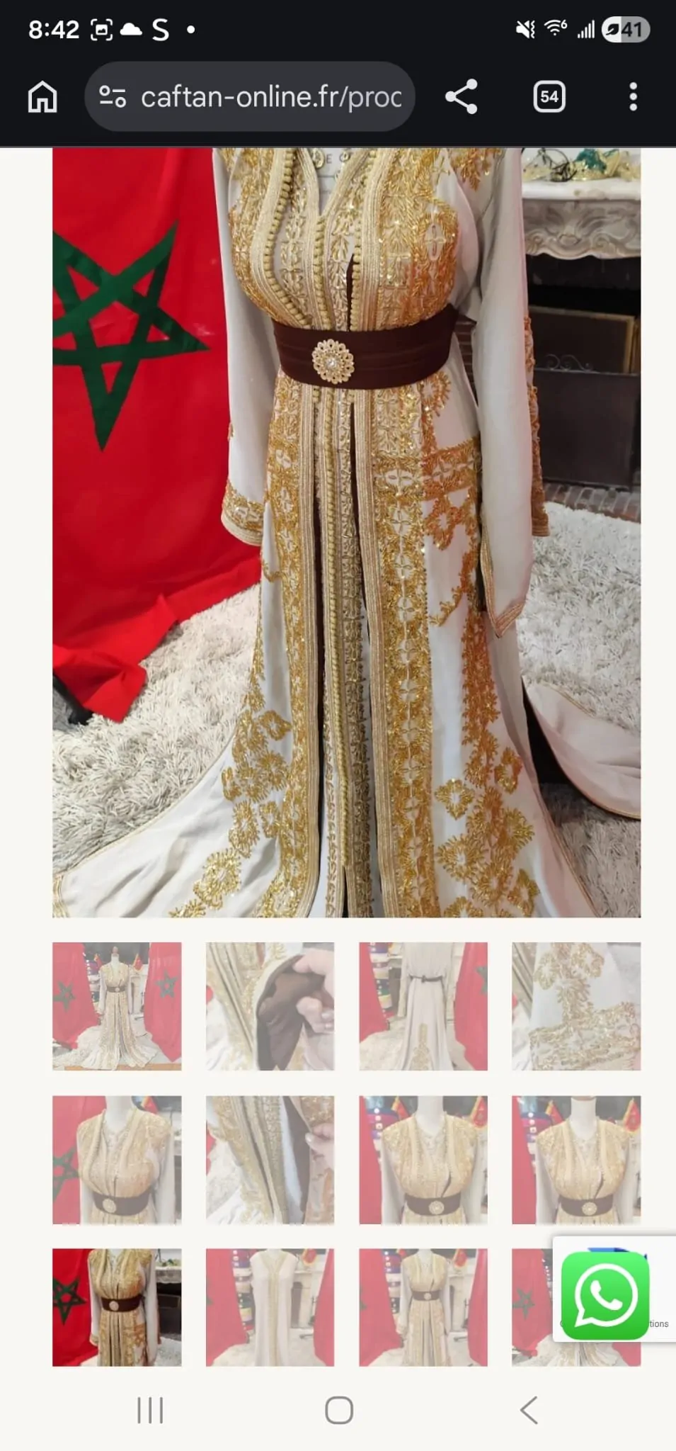 caftan marocain neuf doublé