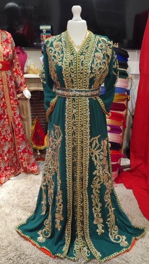 caftan marocain neuf doublé avec ceinture