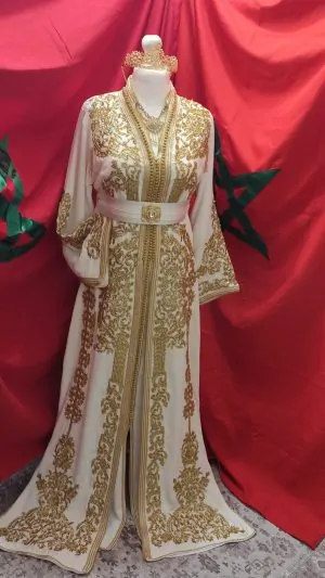 Caftano marocchino nuovo foderato, 66cm