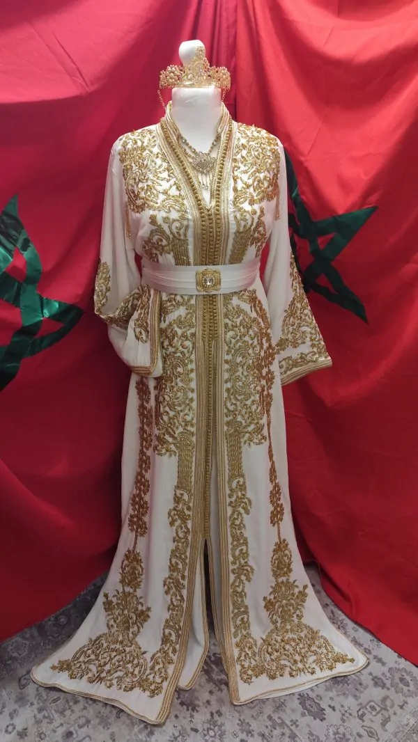 Neuer gefütterter marokkanischer Kaftan, 66cm — photo 8
