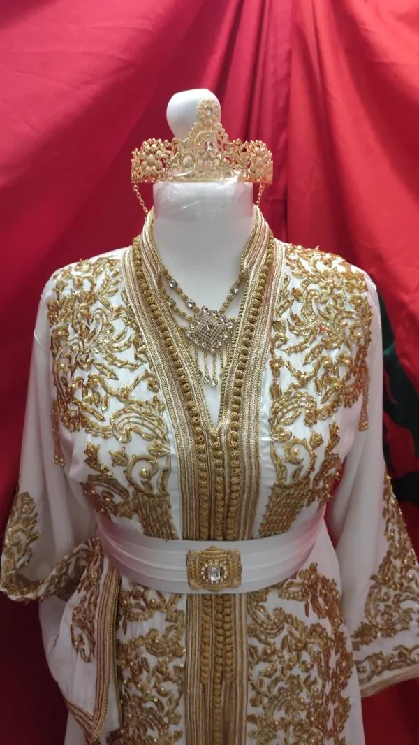 Neuer gefütterter marokkanischer Kaftan, 66cm — photo 9