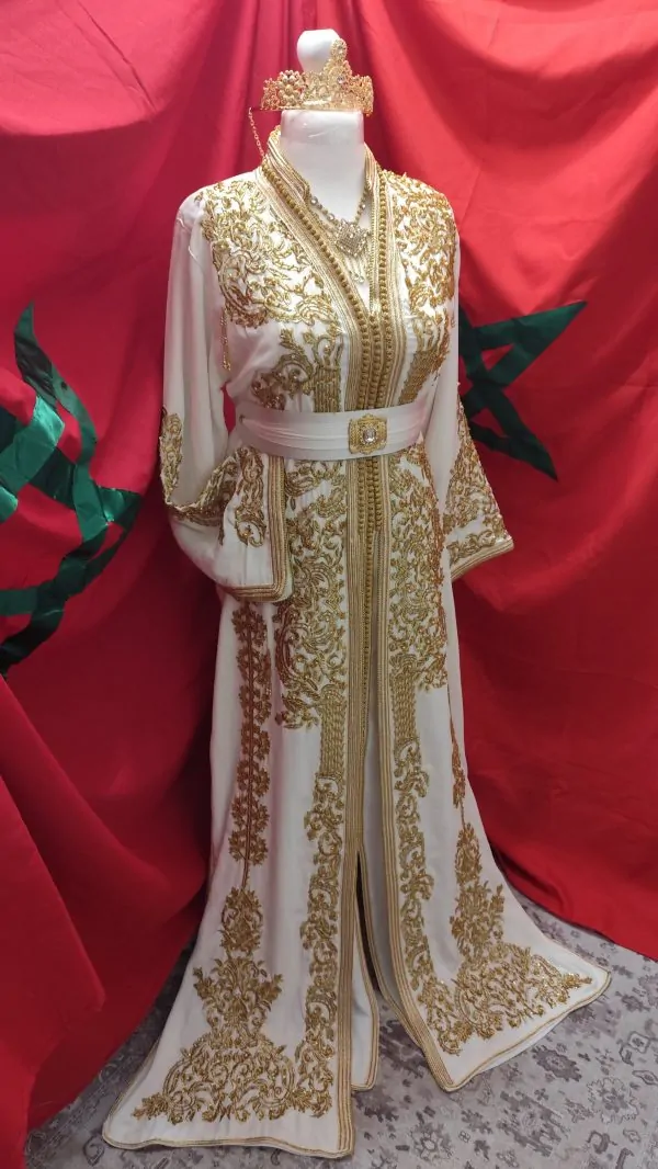 Neuer gefütterter marokkanischer Kaftan, 66cm — photo 2