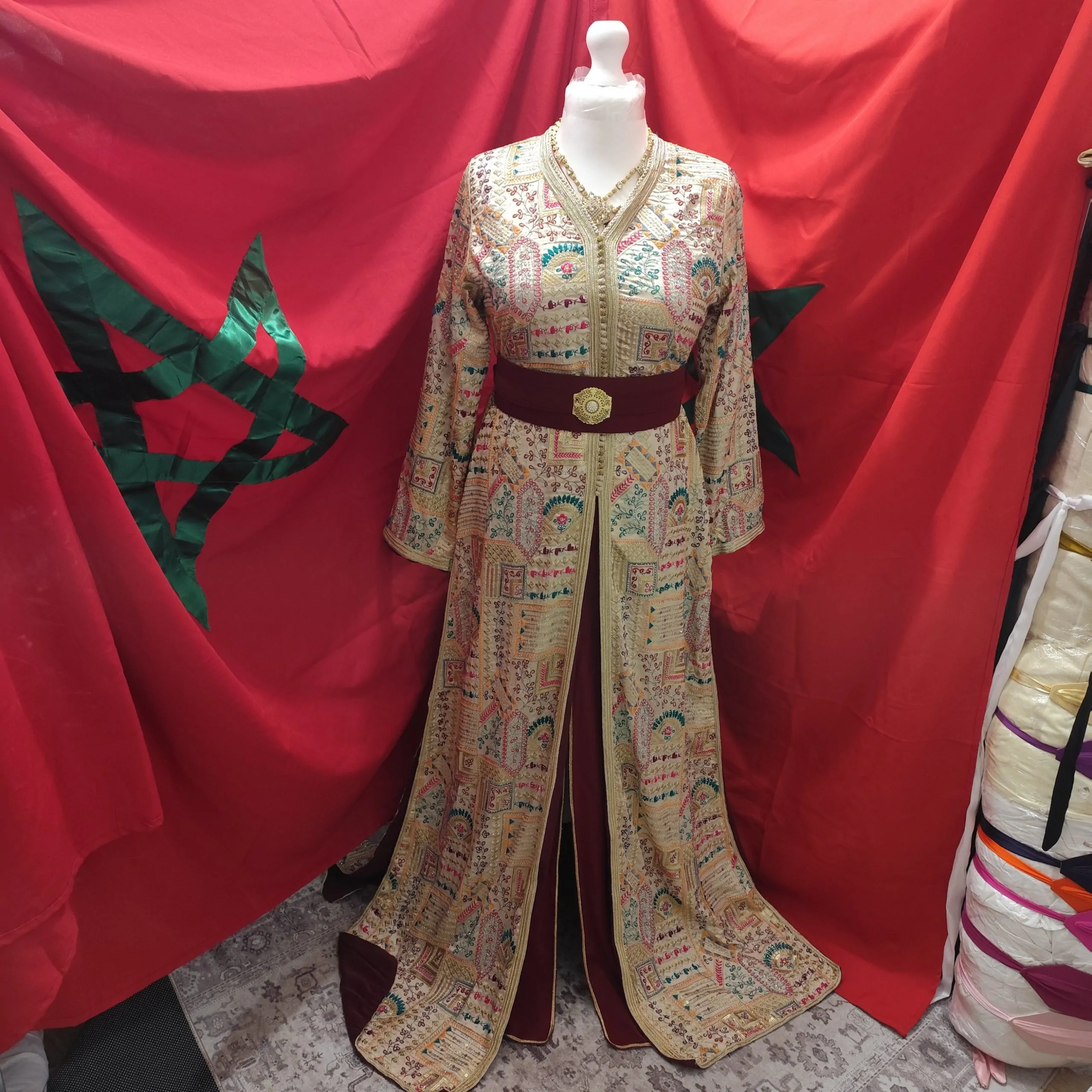 lot 3 caftan marocain d occasion – Image 12
