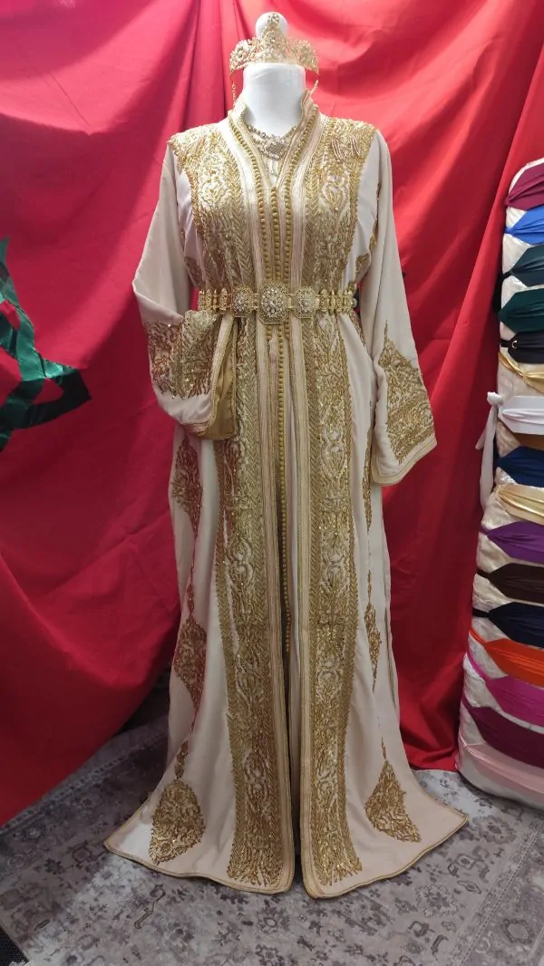 Neuer gefütterter marokkanischer Kaftan — photo 7