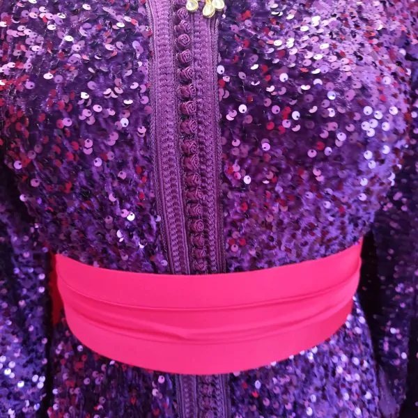 Ceinture en tissu – Ajustable & idéale pour caftan Marocain