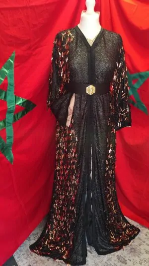 Caftano marocchino nuovo foderato