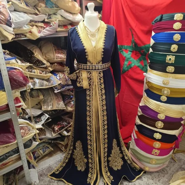 New Moroccan caftan with belt — photo 12