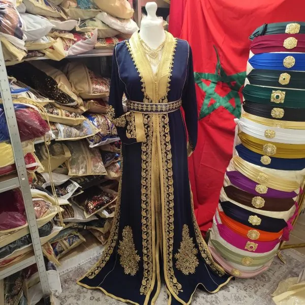 New Moroccan caftan with belt — photo 14